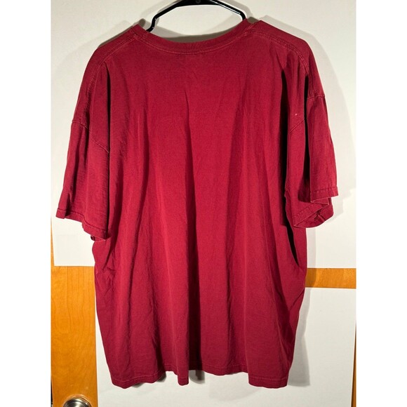 Vintage Nike Y2K Center Swoosh Red Shirt‎ Size XXL - Picture 6 of 9